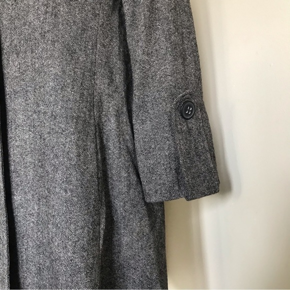 Cabi Wool Jacket Coat Tweed Flared Shakespeare Swing Grey Long Size 4 NWT - Picture 5 of 12